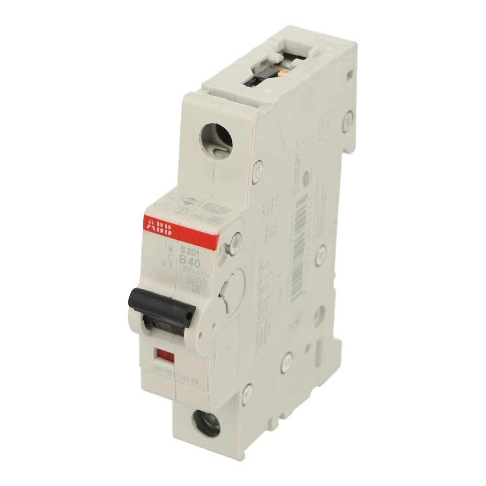 S201B40 | 2CDS251001R0405 | S201-B40 | ABB MINIATURE CIRCUIT BREAKER, 1 POLE, 40A, TYPE B, 6KA von ABB