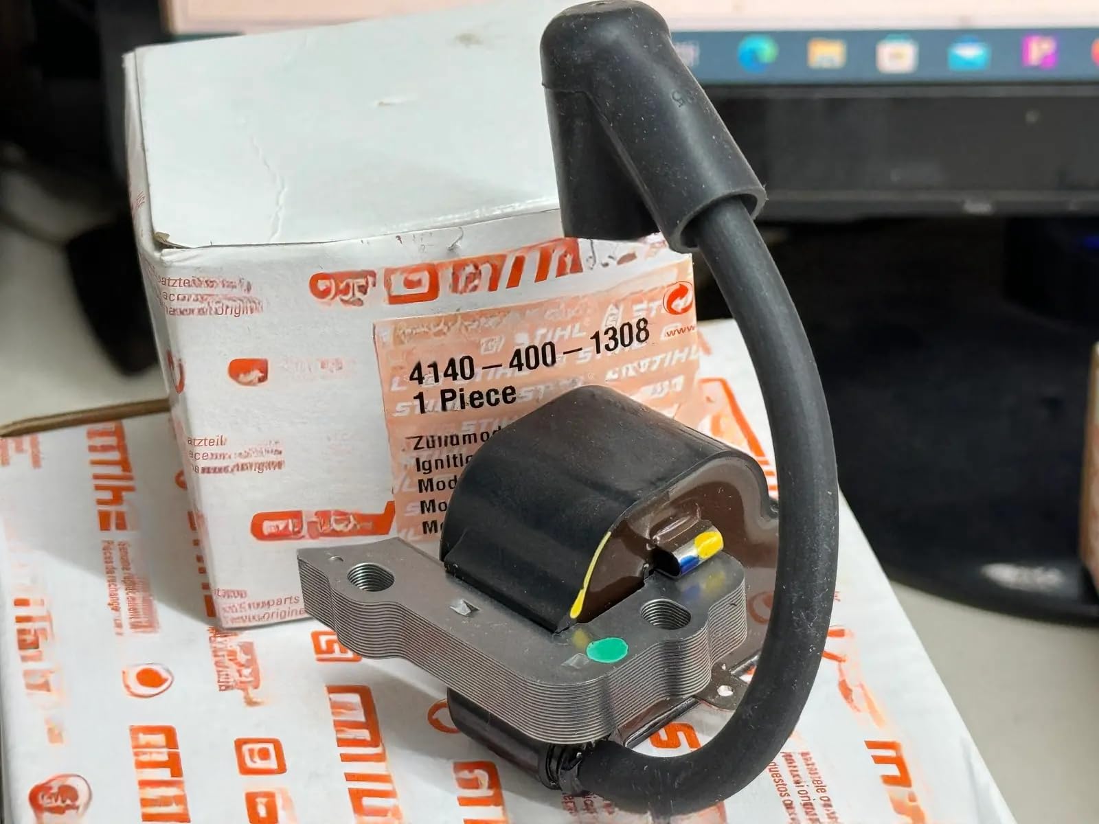 Zündspule 4140 400 1308 für Trimmer FS38 FS45 FS46 FS55 KM55, Ersatz für Stihl OEM von ABBINK