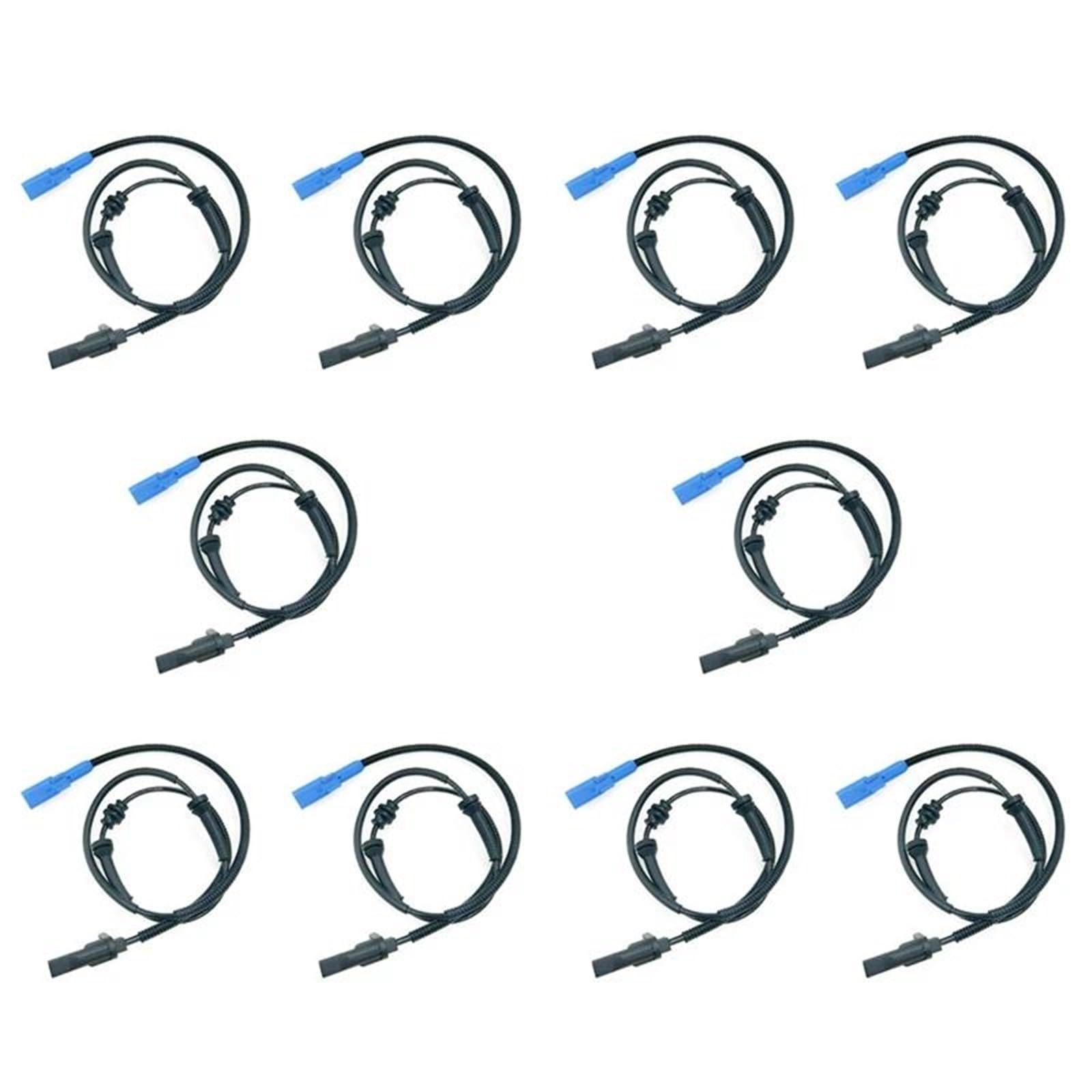 ABS Sensor Kabel 10X ABS Rad Geschwindigkeit Sensor Für Citroen Für C3 C4 DS3 Für Peugeot Für 2008 207 301 Vorne Links & Rechts ABS Sensor Raddrehzahl Hinterachse von ABLSUR