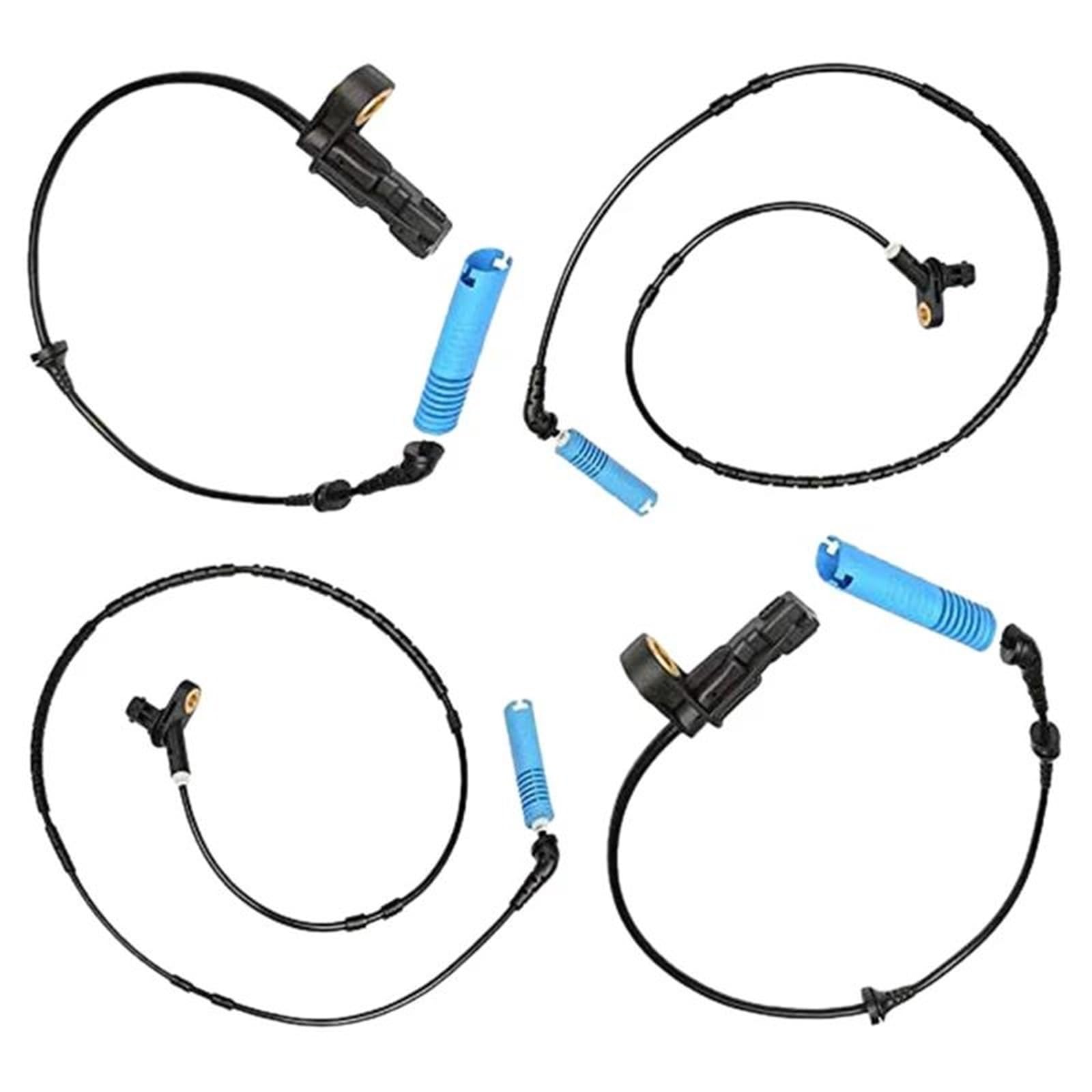 ABS Sensor Kabel 4Pcs Vorne + Hinten Auto Rad Geschwindigkeit Sensor Für E46 316 318 320 330 Z4 E85 E86 34526752681 34526752682 ABS Sensor Raddrehzahl Hinterachse von ABLSUR