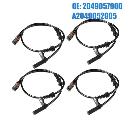 ABS Sensor Kabel A2049052905 Vorne Links Rechts ABS Rad Geschwindigkeit Sensor Für C-Klasse Für C180 C200 C250 C280 C350 W204 S204 ABS Sensor Raddrehzahl Hinterachse(4 pcs) von ABLSUR