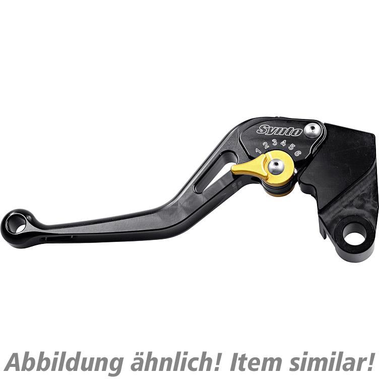 ABM Kupplungshebel einstellbar Synto BKH2 kurz schwarz/gold von ABM