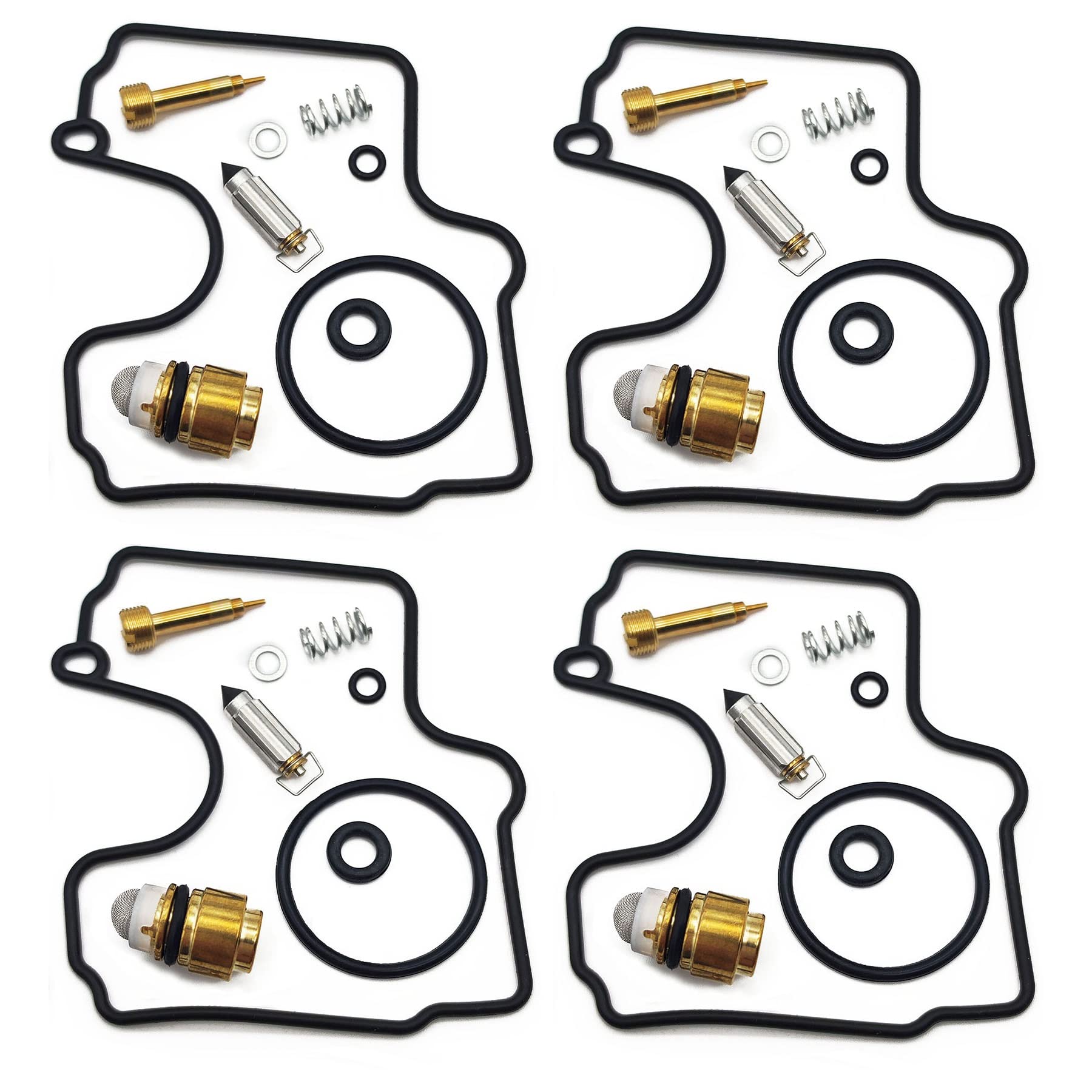 Motorrad-Motorvergaser-Reparatursatz, schwimmende Nadelsitzteile für Suzuki SV650/S/SU/U 1999–2002 SV 650 S SU U (Farbe: 4 Sets) von ABOXU