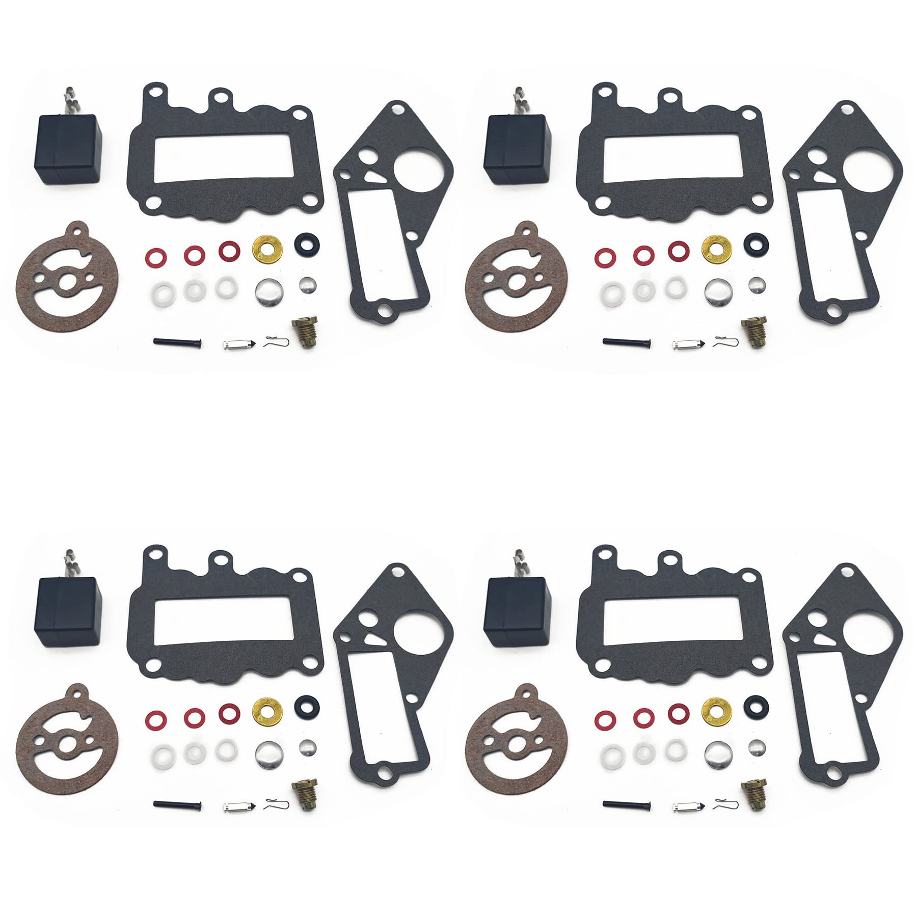 Vergaser-Reparatur-Set für Johnson Evinrude Außenborder 9,5 PS BRP/OMC Vergaser 382048 (Farbe: 4 Sets) von ABOXU