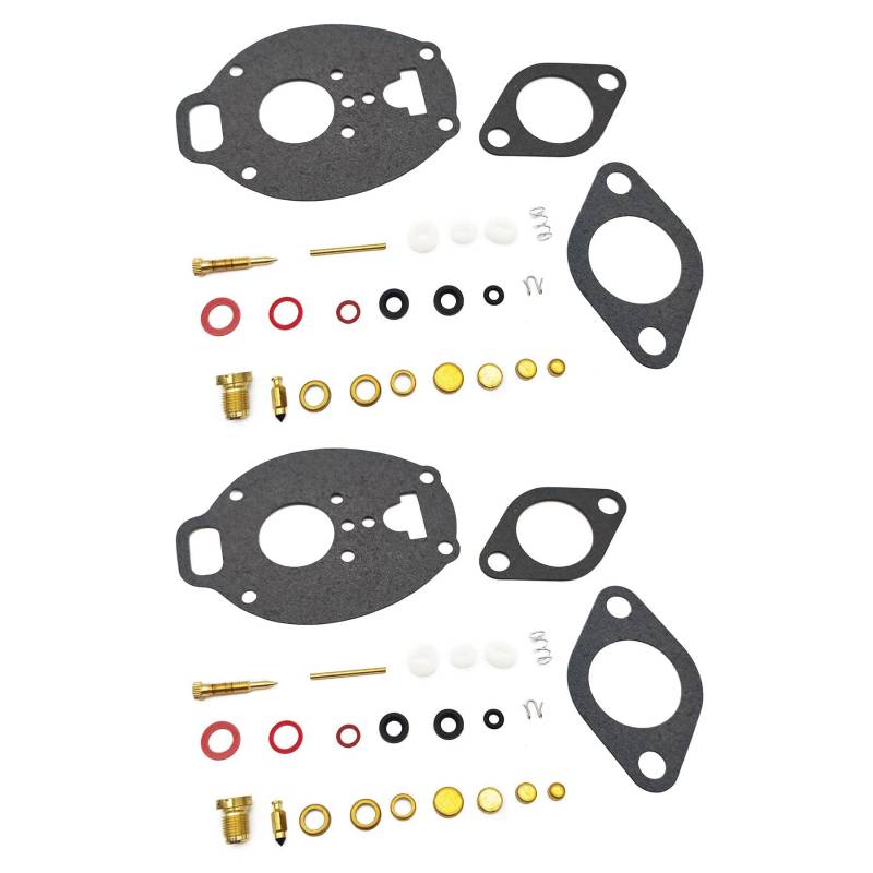 Vergaser-Reparatursatz für Marvel Schebler TSX Vergaser-Kit 778-515 K7515 Deere Farmall Allis Oilve Marvel Schebler TSX K7515 (Farbe: 2 Set) von ABOXU