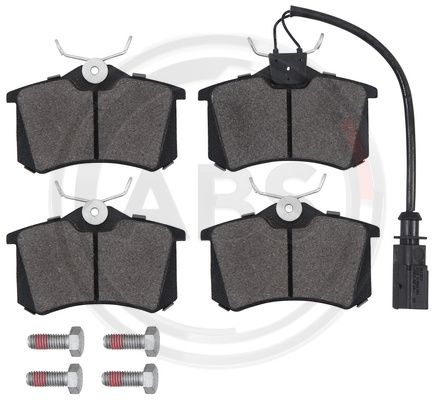 Bremsbelagsatz, Scheibenbremse Hinterachse ABS 37214 von ABS