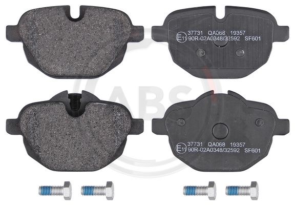 Bremsbelagsatz, Scheibenbremse Hinterachse ABS 37731 von ABS