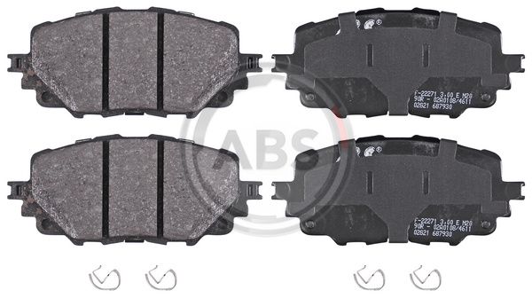 Bremsbelagsatz, Scheibenbremse Vorderachse ABS 35126 von ABS