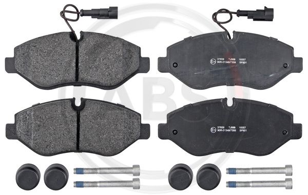 Bremsbelagsatz, Scheibenbremse Vorderachse ABS 37659 von ABS