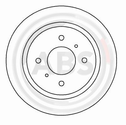 Bremsscheibe Hinterachse ABS 16018 von ABS