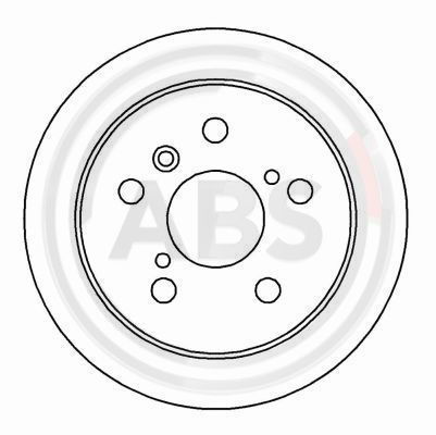 Bremsscheibe Hinterachse ABS 16229 von ABS