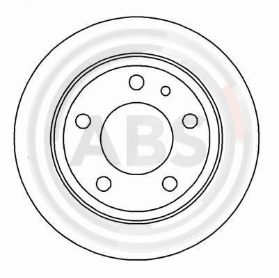Bremsscheibe Hinterachse ABS 16254 von ABS
