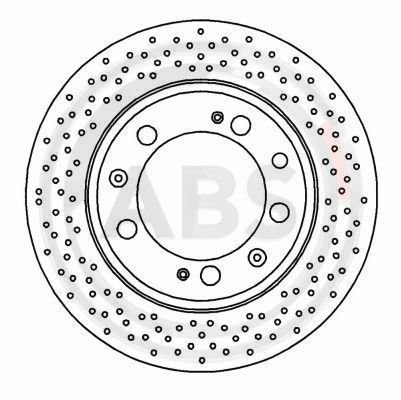 Bremsscheibe Hinterachse ABS 16492 von ABS