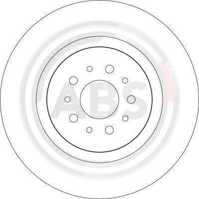 Bremsscheibe Vorderachse ABS 17008 von ABS