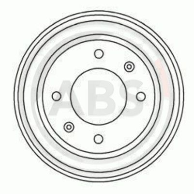 Bremstrommel Hinterachse ABS 5253-S von ABS