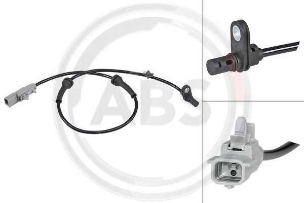 Sensor, Raddrehzahl Hinterachse links ABS 30225 von ABS