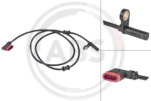 Sensor, Raddrehzahl Hinterachse rechts ABS 30080 von ABS