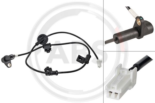 Sensor, Raddrehzahl Hinterachse rechts ABS 31602 von ABS