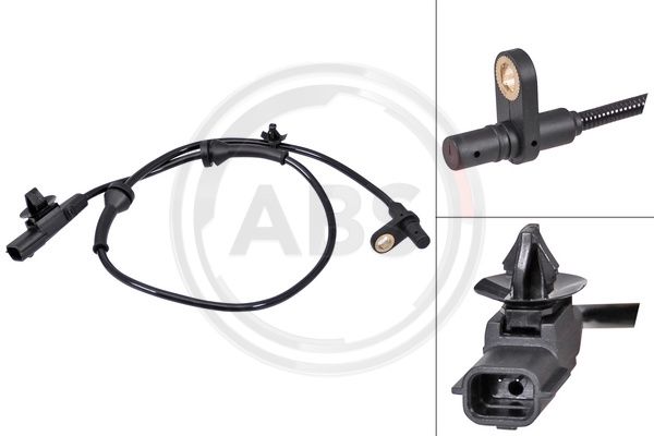 Sensor, Raddrehzahl Hinterachse rechts ABS 31632 von ABS