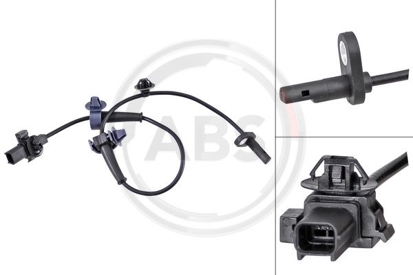 Sensor, Raddrehzahl Hinterachse rechts ABS 31739 von ABS