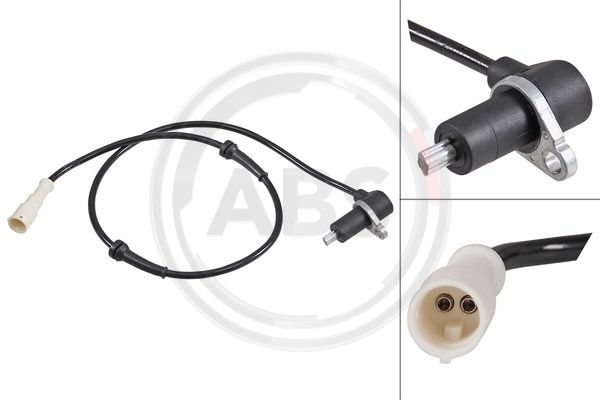 Sensor, Raddrehzahl Hinterachse rechts ABS 31880 von ABS