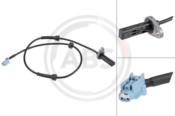 Sensor, Raddrehzahl Vorderachse ABS 31948 von ABS