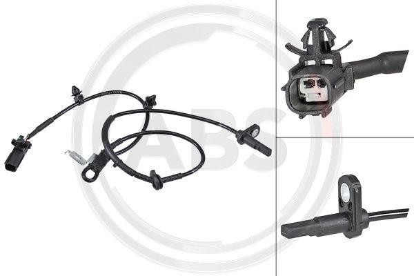 Sensor, Raddrehzahl Vorderachse rechts ABS 30236 von ABS