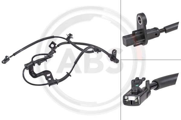 Sensor, Raddrehzahl Vorderachse rechts ABS 31867 von ABS