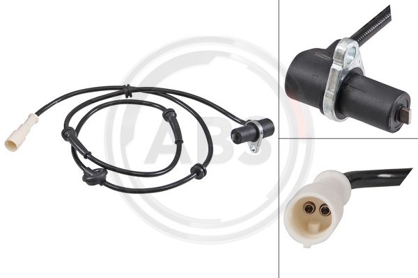 Sensor, Raddrehzahl Vorderachse rechts ABS 31878 von ABS