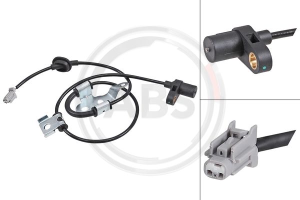 Sensor, Raddrehzahl Vorderachse rechts ABS 31937 von ABS