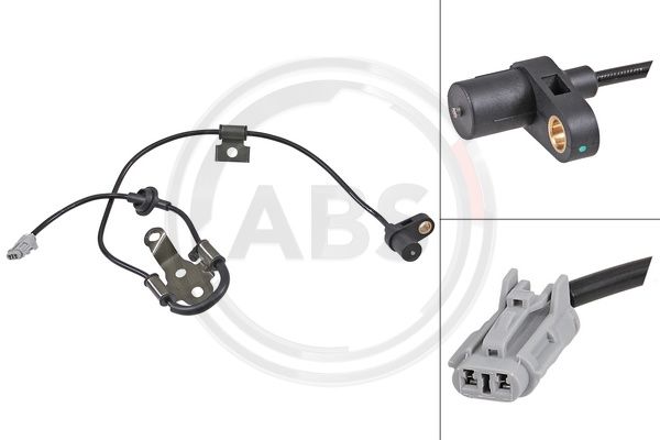 Sensor, Raddrehzahl Vorderachse rechts ABS 31941 von ABS