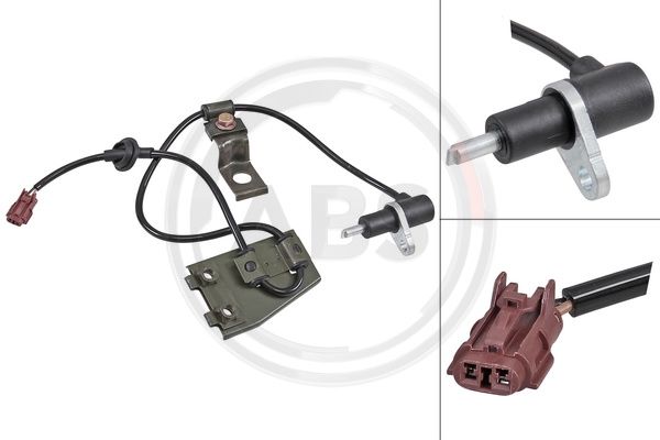 Sensor, Raddrehzahl Vorderachse rechts ABS 31971 von ABS