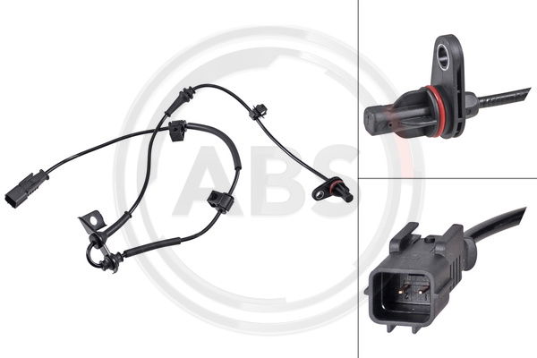 Sensor, Raddrehzahl Vorderachse rechts ABS 32080 von ABS