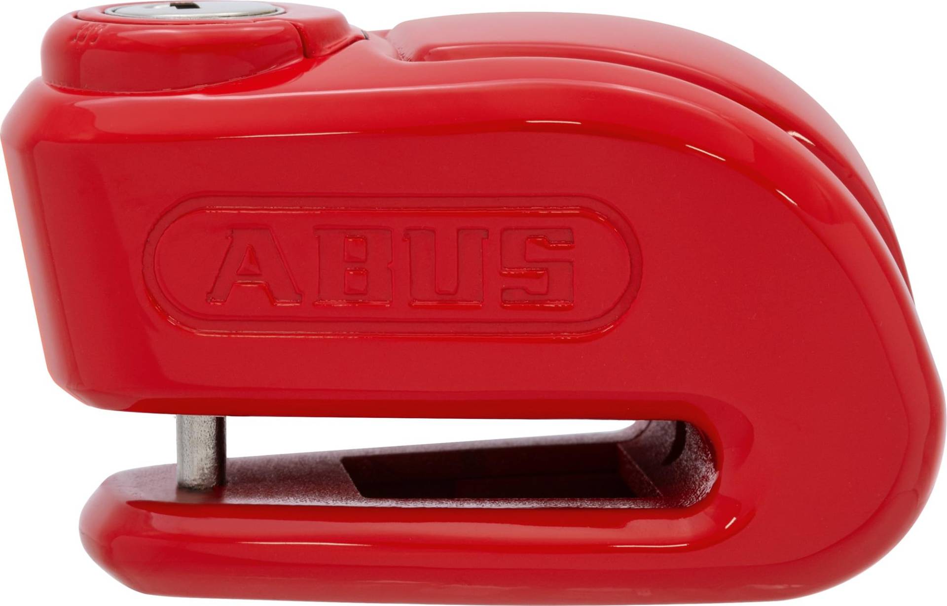 ABUS Bremsscheibenschloss 355 Trigger Alpha 2.0 - Motorradschloss für Motorroller - zur Absicherung unterwegs und in der Garage - mit 5 mm starkem Schließbolzen aus gehärtetem Stahl - Rot von ABUS