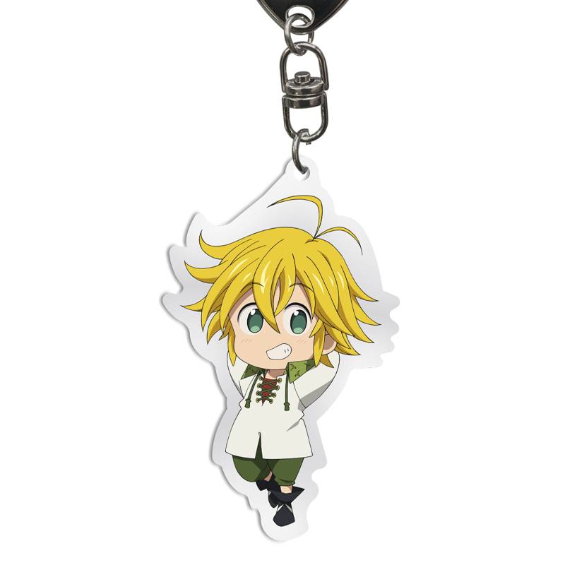 ABYSTYLE The Seven Deadly Sins Meliodas Acryl Schlüsselanhänger Anime Manga Zubehör Geschenk, mehrfarbig, 1 Count (Pack of 1) von ABYSTYLE