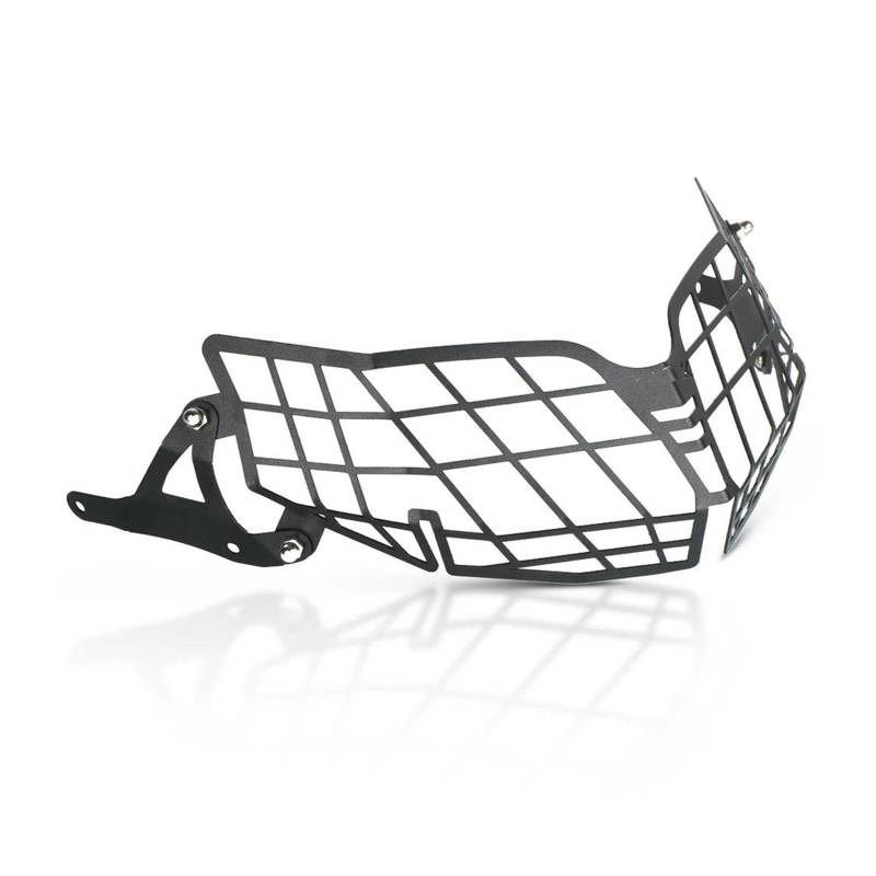 ACBPCVHGNT Motorrad-Scheinwerferabdeckung Für TRK502X Für TRK 502 X Für TRK502 2018-2023 TRK 502 Motorrad Scheinwerfer Kopf Licht Schutz Protector Grille Abdeckung Scheinwerferschutz(BLACK) von ACBPCVHGNT