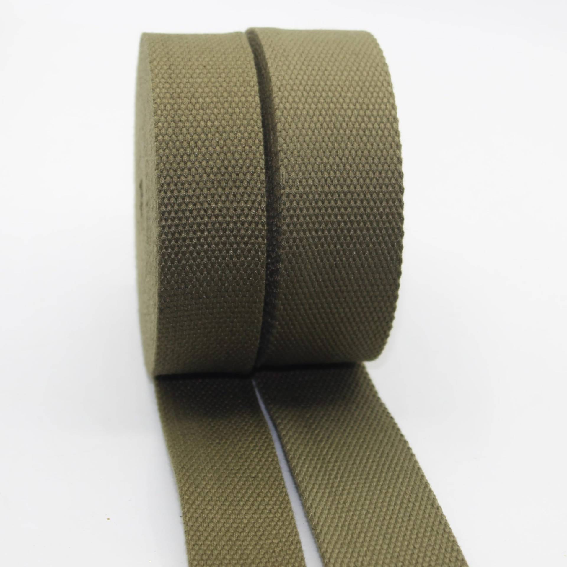 Leduc 5 m GurtBand aus schwerem Baumwolle, Khaki (11) 4 cm von ACCESSOIRES LEDUC