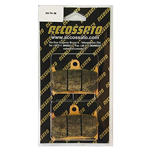 Accossato AGPA58OR-P45657 Bremsbelagsatz, Schwarz, One Size von ACCOSSATO