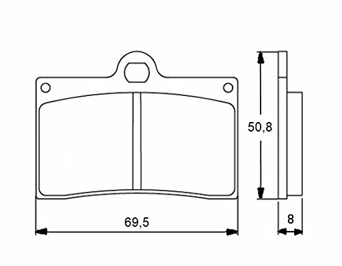 Accossato agpa32ev1 – 108 Bremsbelag, Set von 2 von ACCOSSATO