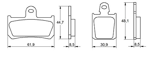 Accossato agpa36ev1 – 1 Bremsbelag, Set von 2 von ACCOSSATO