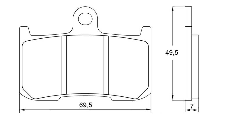 Accossato agpa38ev1 – 41 Bremsbelag, Set von 2 von ACCOSSATO