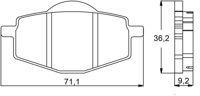 Accossato agpa89or-7 Bremsbelag, Set von 2 von ACCOSSATO