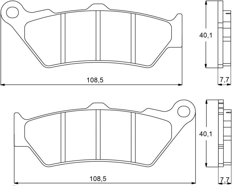 Accossato agpa92ev2 – 76 Bremsbelag, Set von 2 von ACCOSSATO