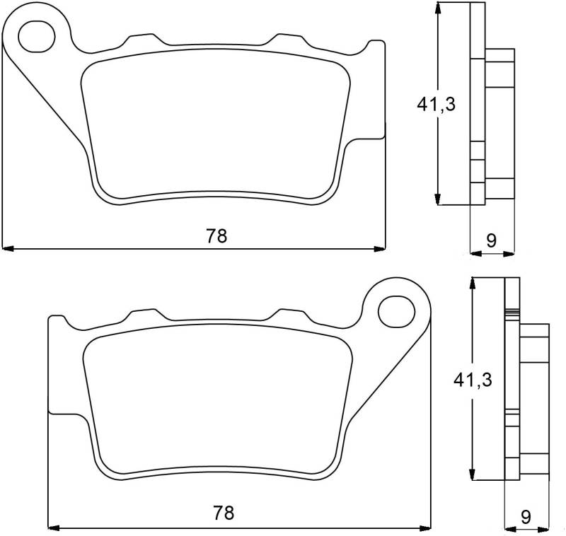 Accossato agpp91or-137 Bremsbelag, Set von 2 von ACCOSSATO