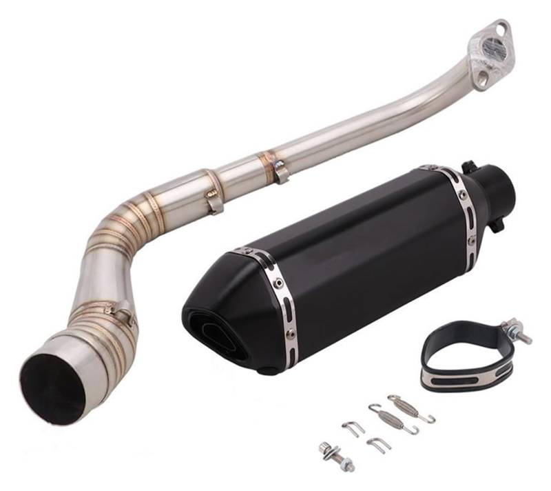 Motorrad Auspuff Für NMAX125 NMAX155 Slip-On-Vollsystem-Motorradauspuff Escape Modify Front Mid Link Pipe Mit Schalldämpfer DB Killer Auspuff(4) von ACEBSBGGAP