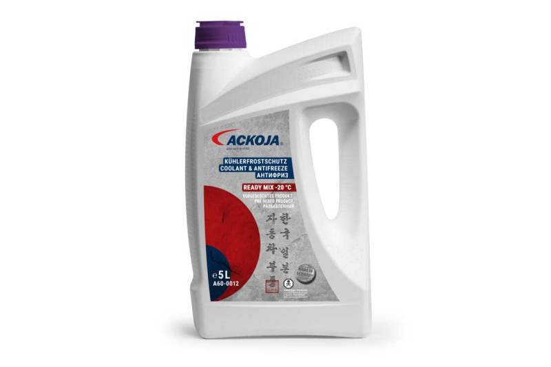 Kühlmittel Frostschutz 5L ready Fertigmix passend für G13 violett passend für CHEVROLET TOYOTA von ACKOJA