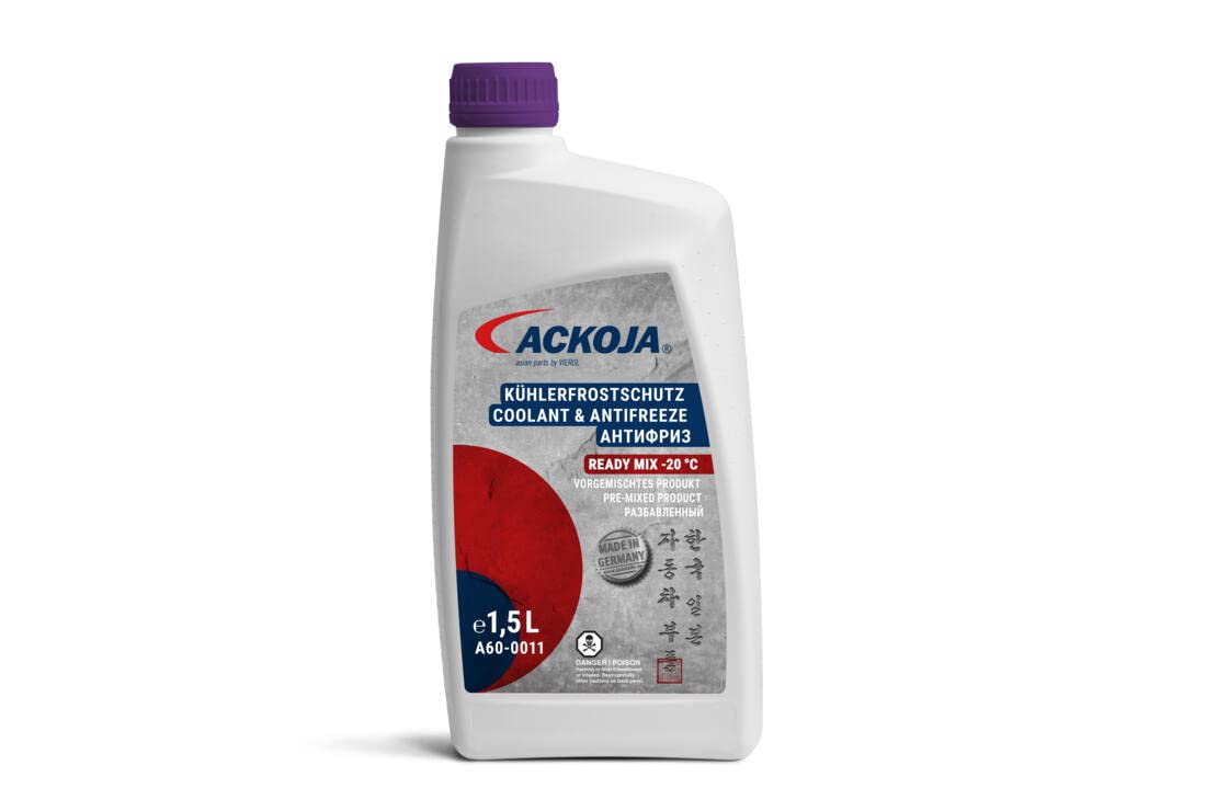 Kühlmittel Frostschutz 1,5L ready Fertigmix passend für G13 violett passend für CHEVROLET TOYOTA von ACKOJA