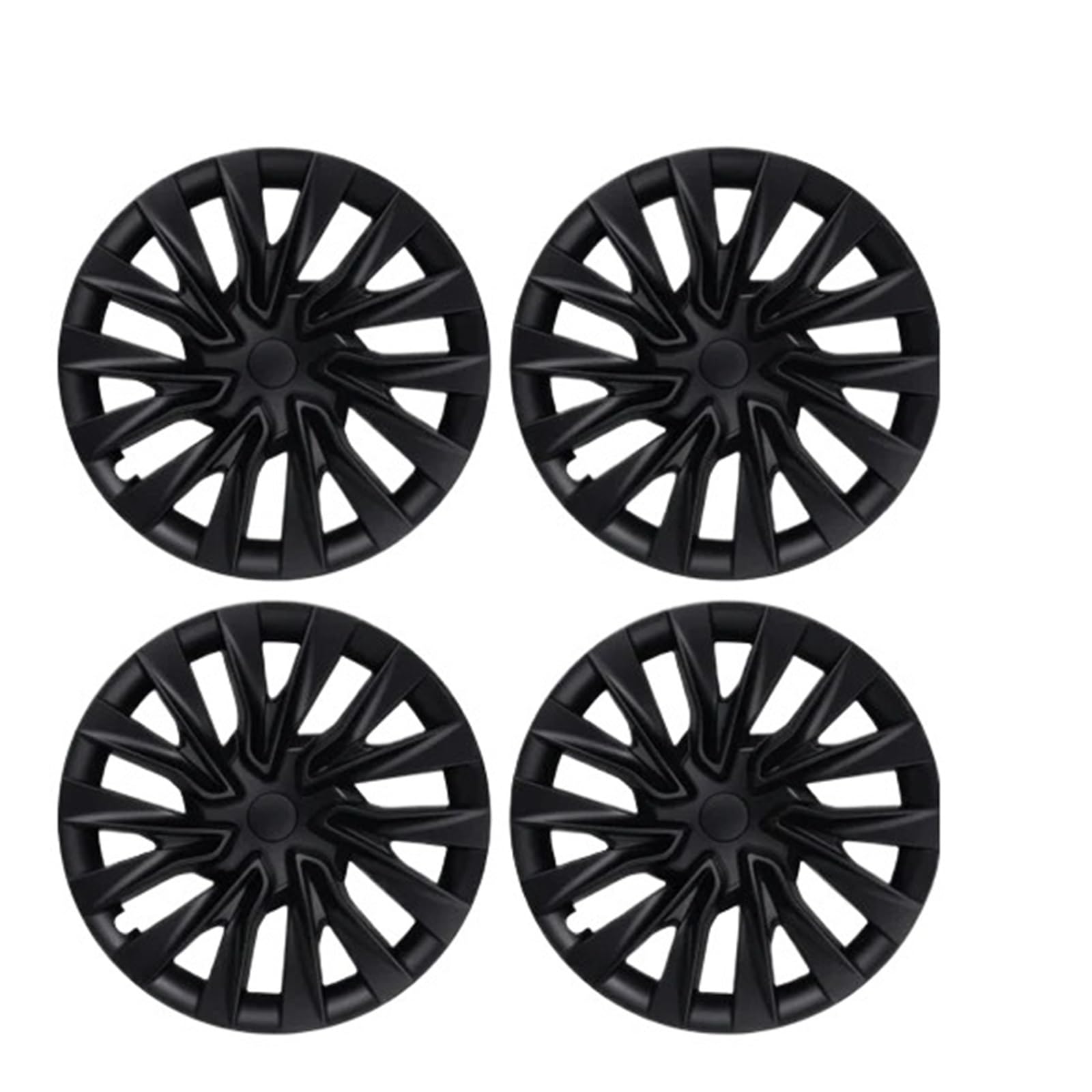 4PCS Radkappe, kompatibel mit Tesla Model 3 Highland 18 Zoll Performance Ersatzradkappe Automobil Vollrandabdeckung Zubehör 2023 2024(Matte Black) von ACSGASCA