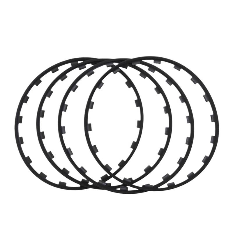 Universal Auto 4 Stück Fahrzeugfelgen Kantenschutzring Reifenschutzstreifen, kompatibel mit Tesla Model 3 YSX 2017–2023, kompatibel mit BMW(Black-19 inch) von ACSGASCA