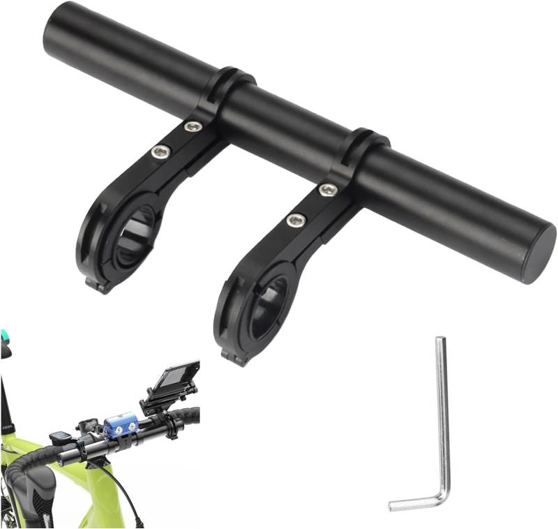 Fahrradlenker Erweiterung, Lenker Extender Fahrradlenker,Fahrrad Lenker Erweiterung, Fahrradlenker Extender, Aluminium Fahrrad Extender Halterung, 20 cm von ACTIUSIS